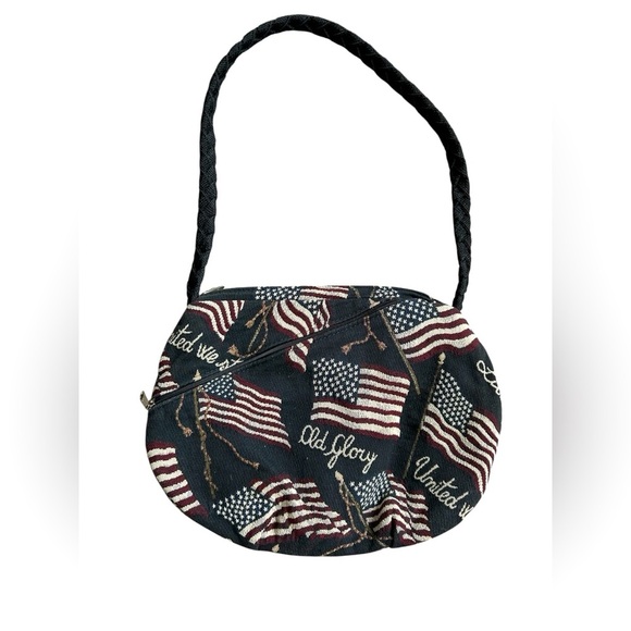 Old Glory Vintage Tapestry Shoulder Purse. United We Stand Patriot - Picture 1 of 9
